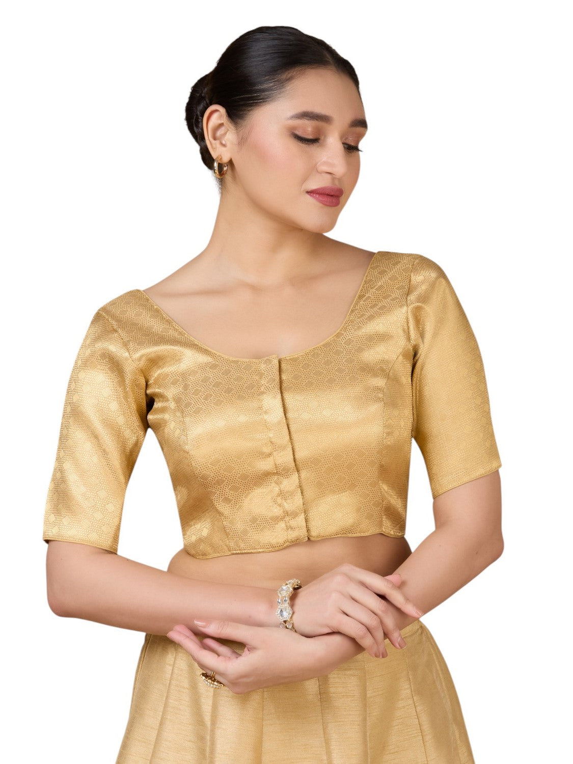 Brocade Silk Blouse - Roop Darshan