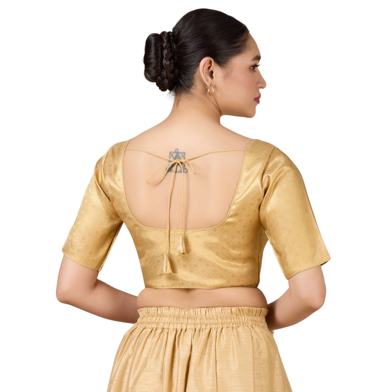 Brocade Silk Blouse - Roop Darshan