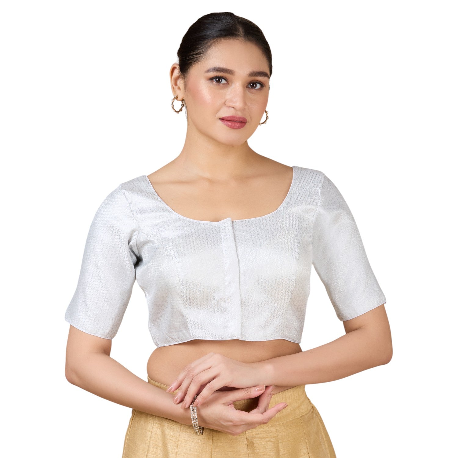 Brocade Silk Blouse - Roop Darshan