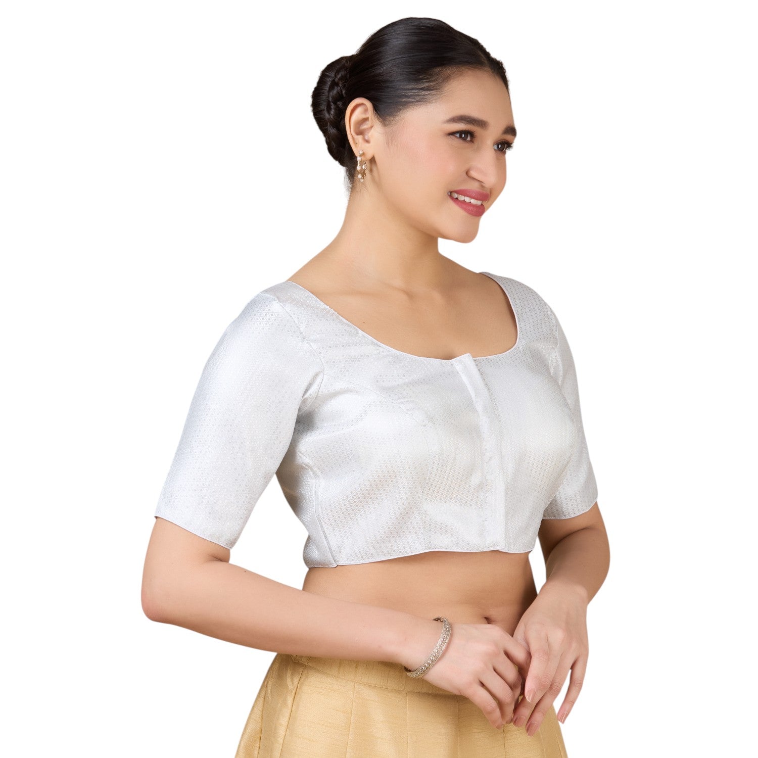 Brocade Silk Blouse - Roop Darshan