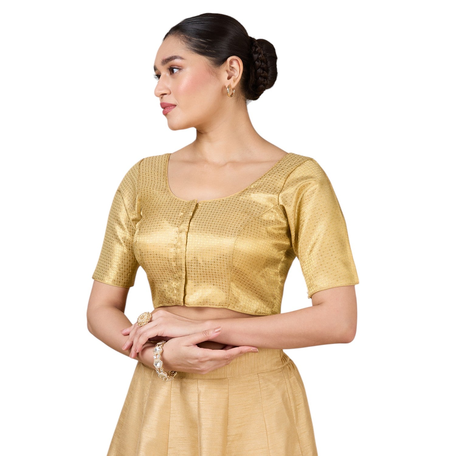 Brocade Silk Blouse - Roop Darshan