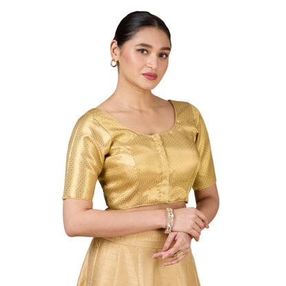 Brocade Silk Blouse - Roop Darshan