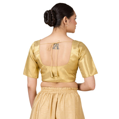 Brocade Silk Blouse - Roop Darshan