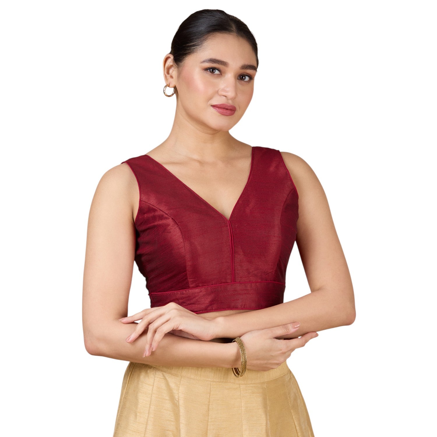Dupion Silk Saree Blouse - Roop Darshan