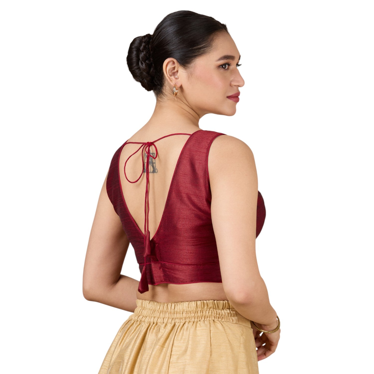 Dupion Silk Saree Blouse - Roop Darshan
