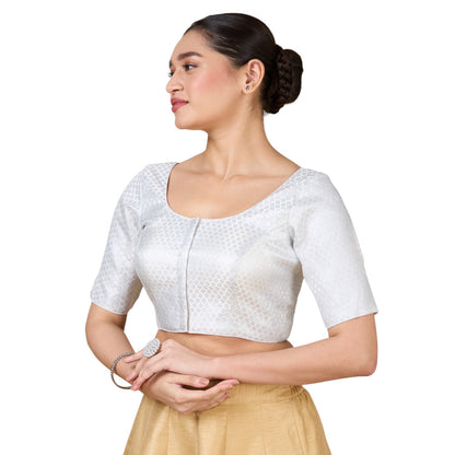 Brocade Silk Blouse - Roop Darshan