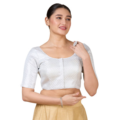 Brocade Silk Blouse - Roop Darshan