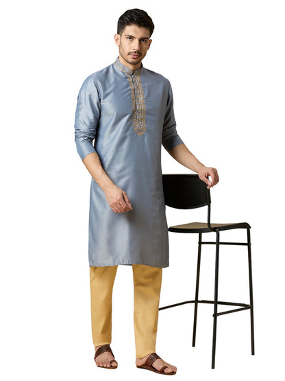 Mens Silk Kurta Set - Roop Darshan
