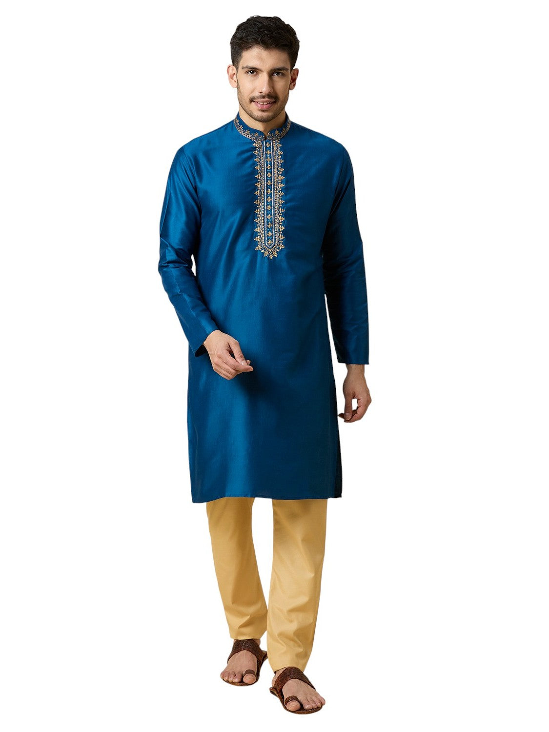 Mens Silk Kurta Set - Roop Darshan