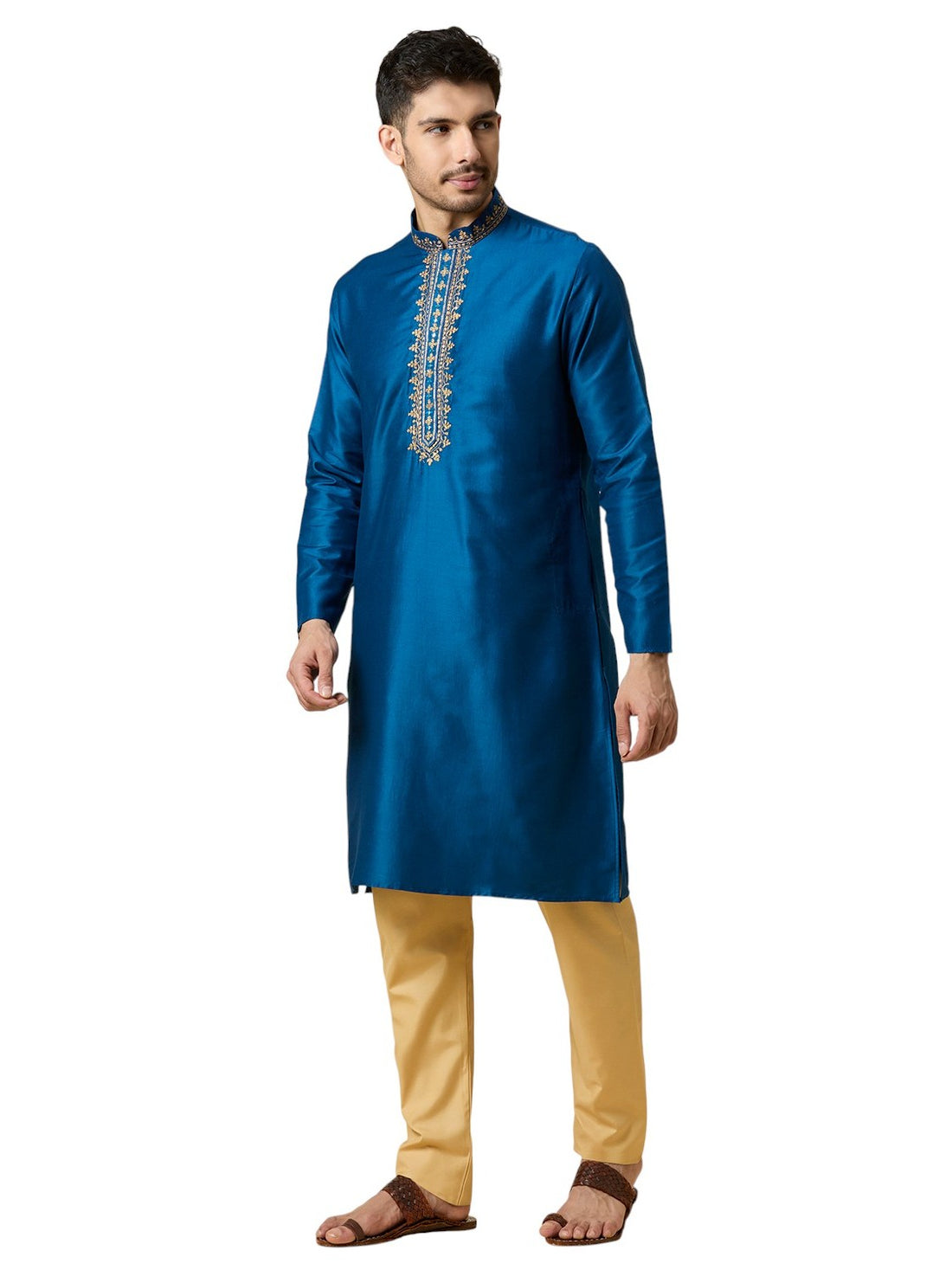 Mens Silk Kurta Set - Roop Darshan