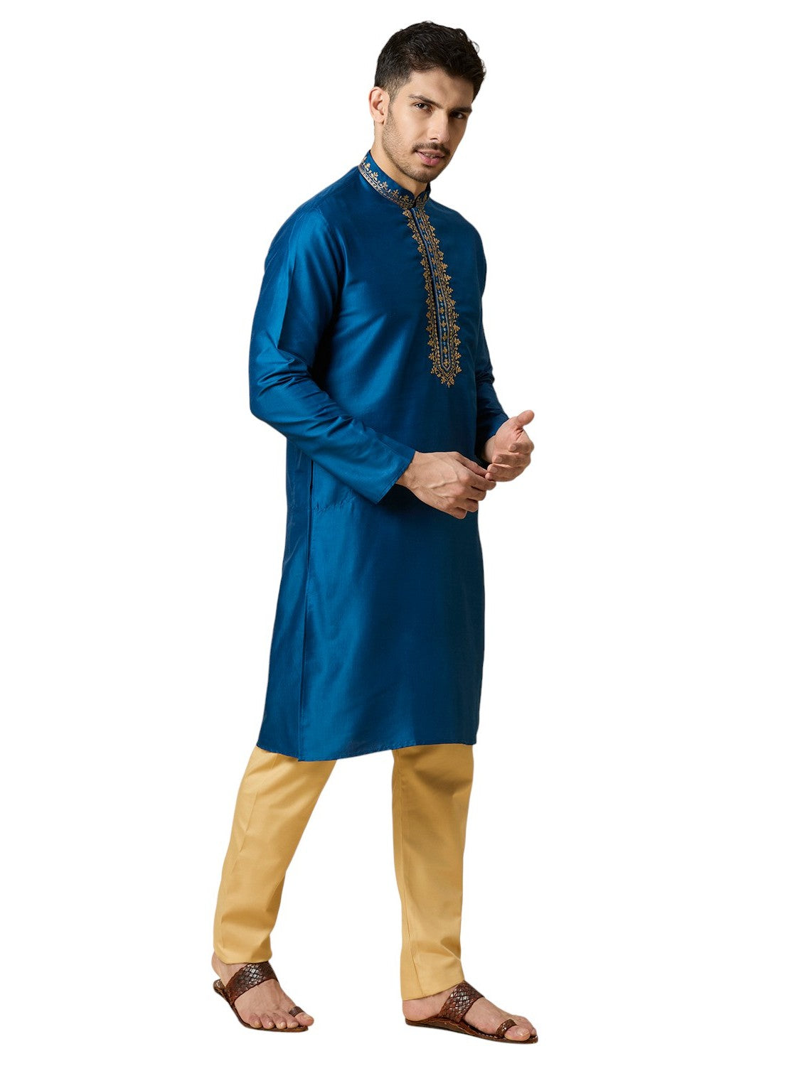 Mens Silk Kurta Set - Roop Darshan