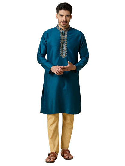 Mens Silk Kurta Set - Roop Darshan