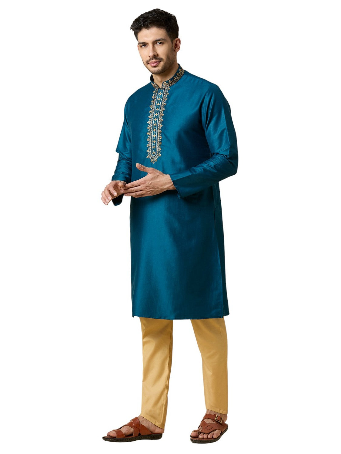 Mens Silk Kurta Set - Roop Darshan