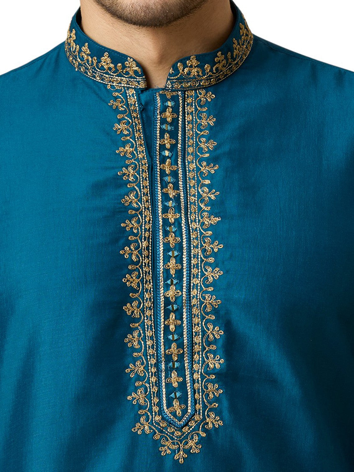 Mens Silk Kurta Set - Roop Darshan