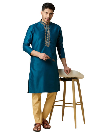 Mens Silk Kurta Set - Roop Darshan