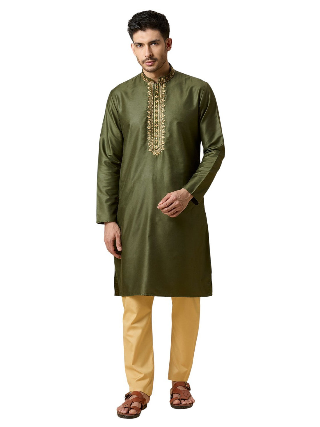 Mens Silk Kurta Set - Roop Darshan