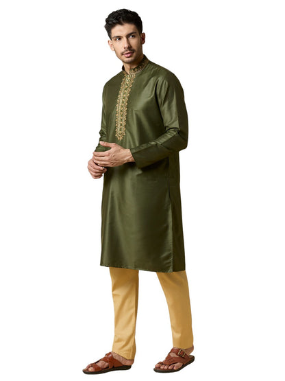 Mens Silk Kurta Set - Roop Darshan
