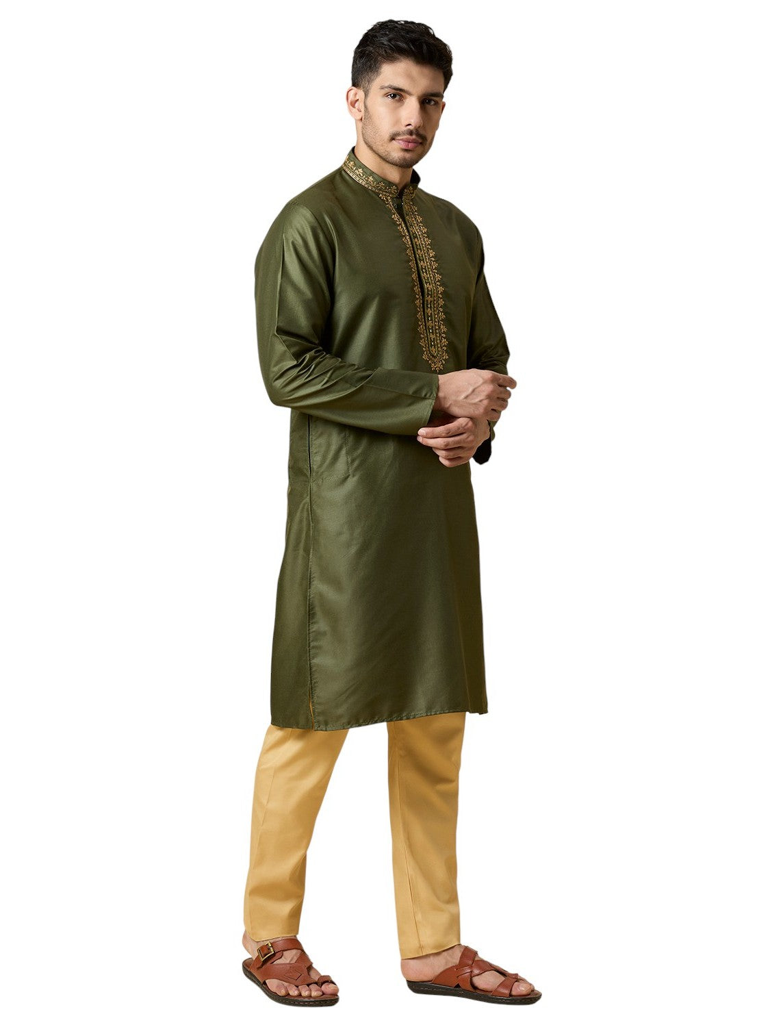 Mens Silk Kurta Set - Roop Darshan