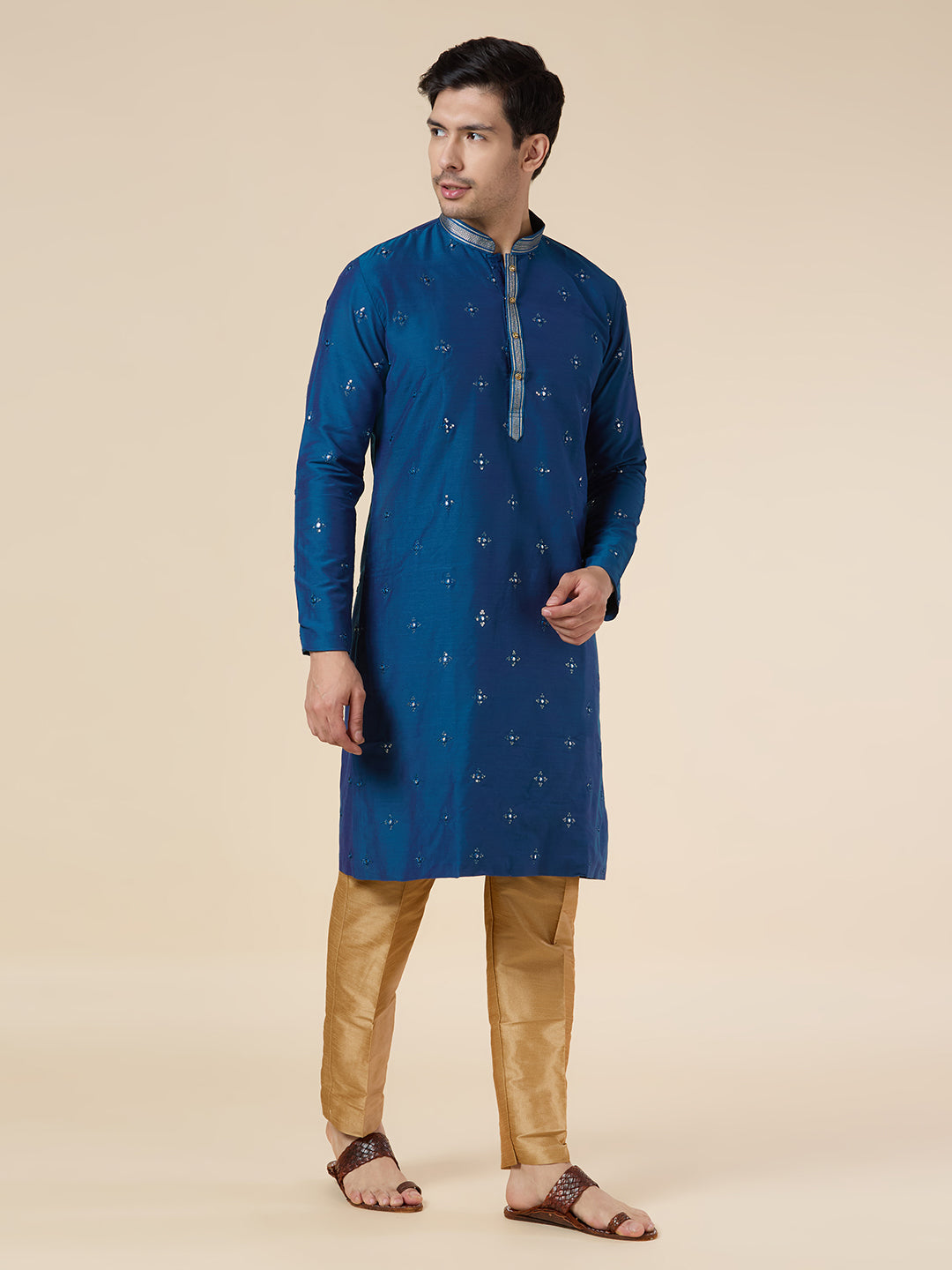 Mens Silk Kurta Set - Roop Darshan