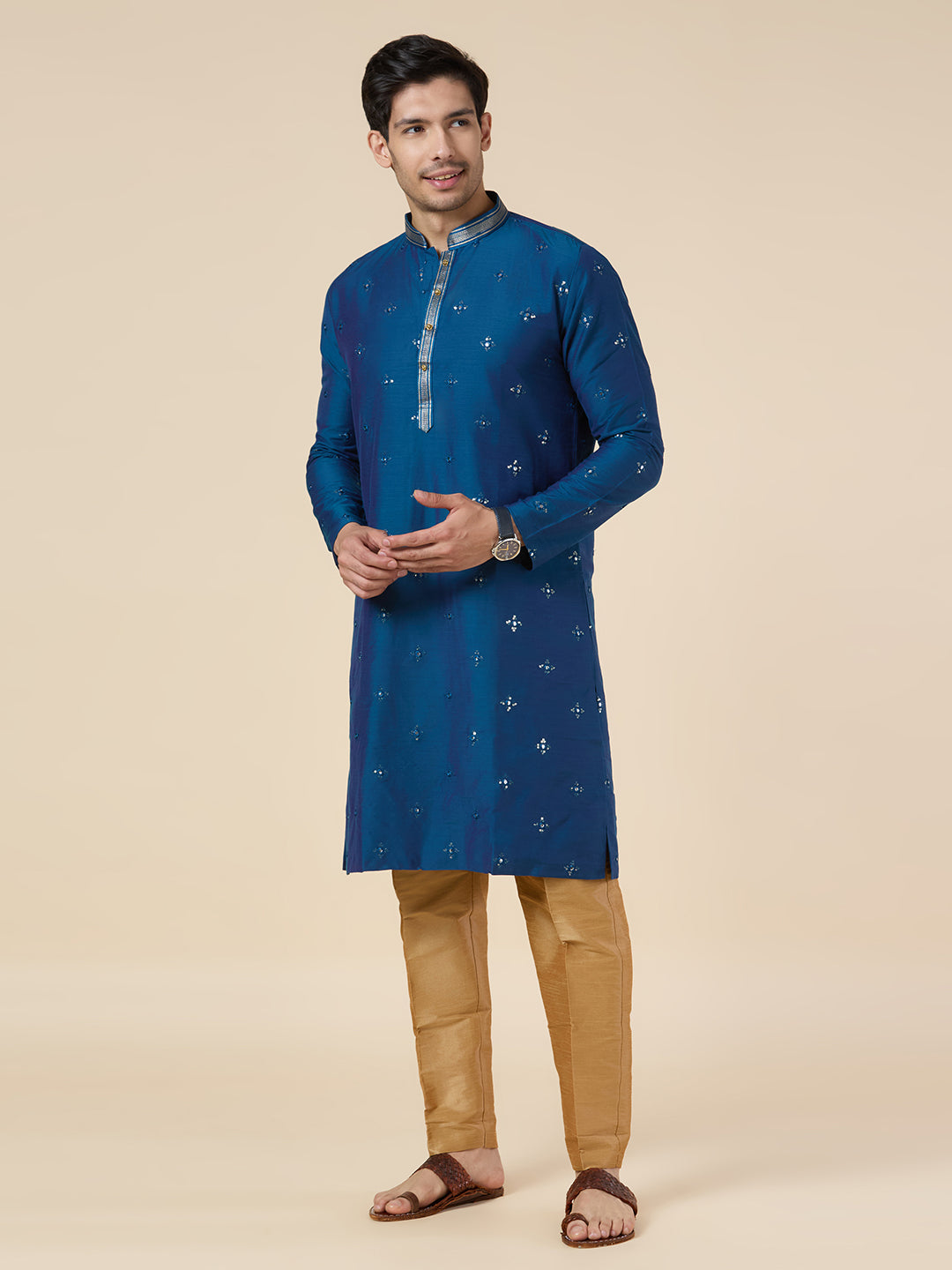 Mens Silk Kurta Set - Roop Darshan