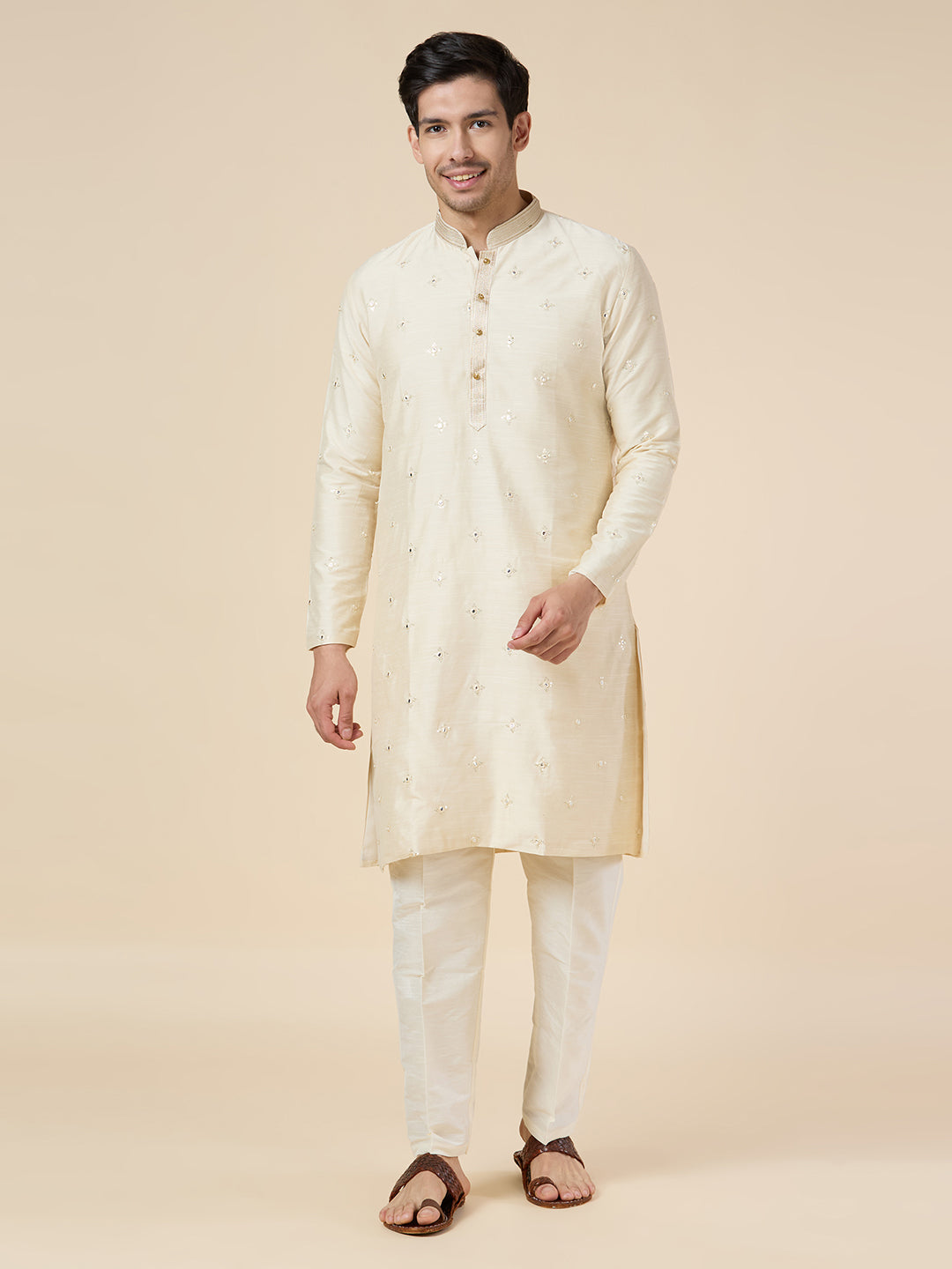 Mens Silk Kurta Set - Roop Darshan