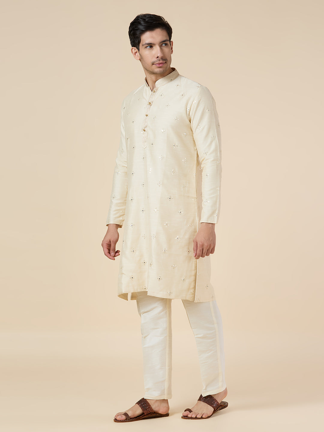 Mens Silk Kurta Set