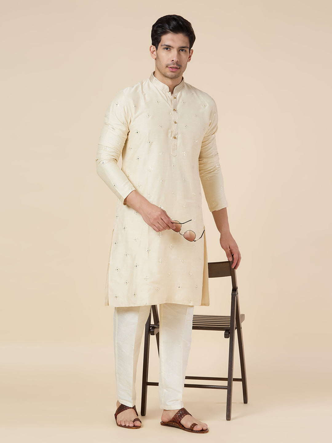 Mens Silk Kurta Set - Roop Darshan