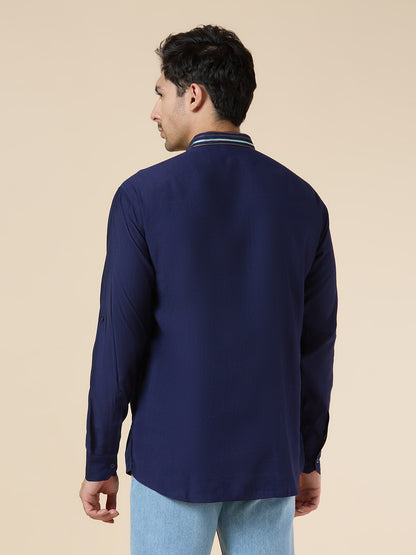 Mens Silk Resham Work Kurta - Roop Darshan