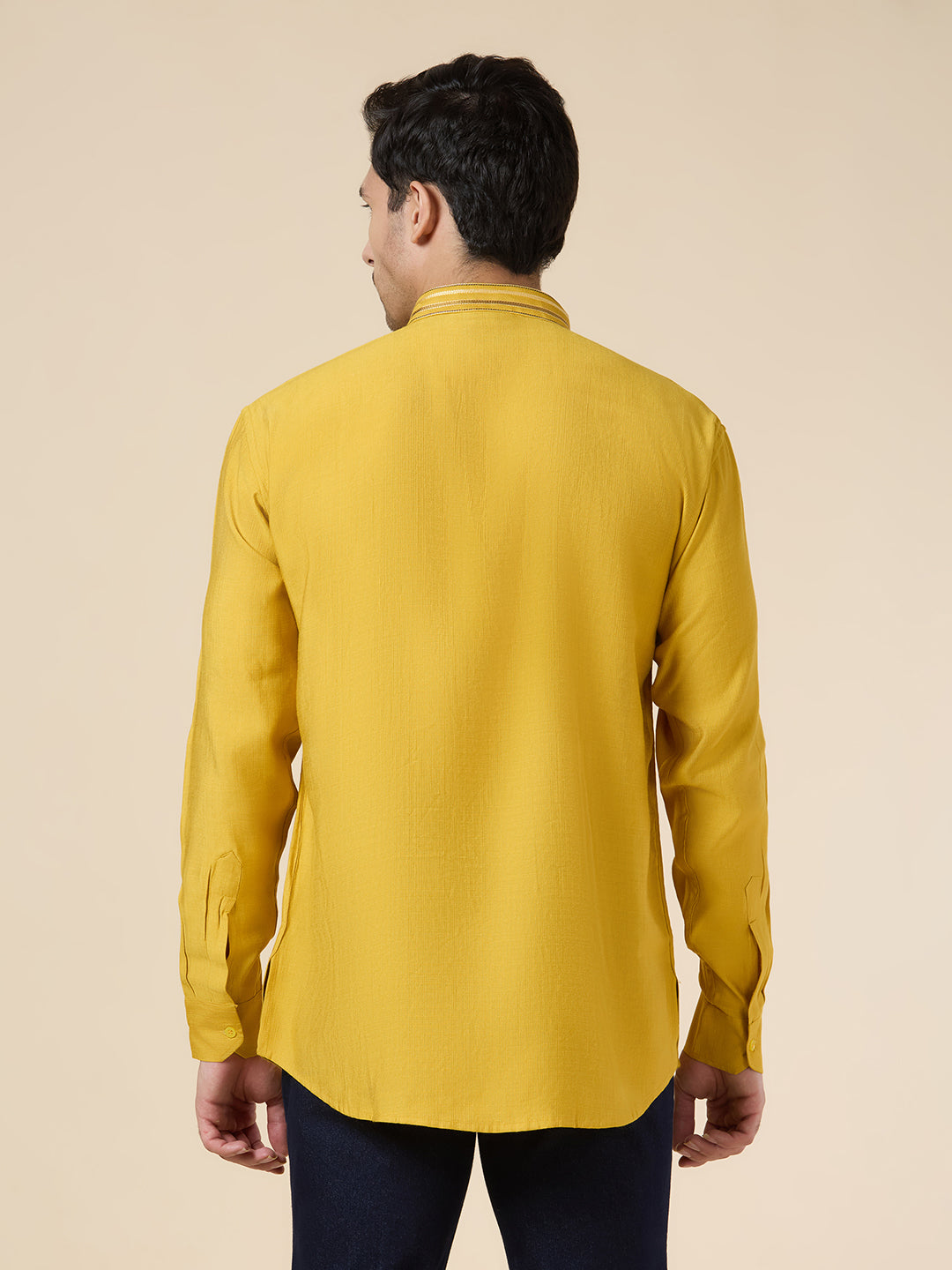 Mens Silk Resham Work Kurta - Roop Darshan