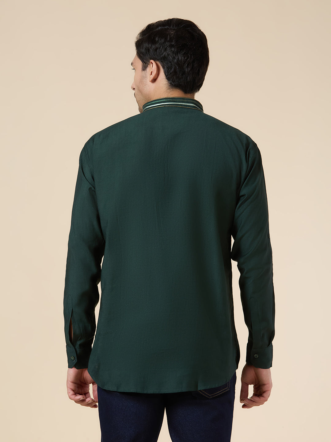 Mens Silk Resham Work Kurta - Roop Darshan