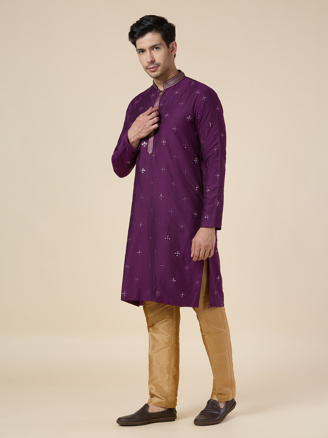 Mens Silk Kurta Set - Roop Darshan