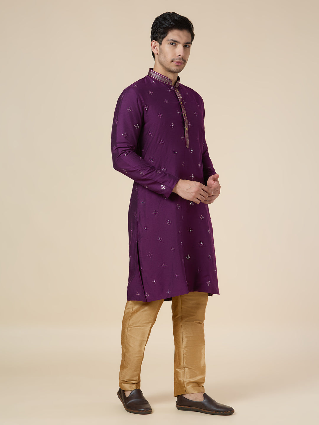 Mens Silk Kurta Set - Roop Darshan