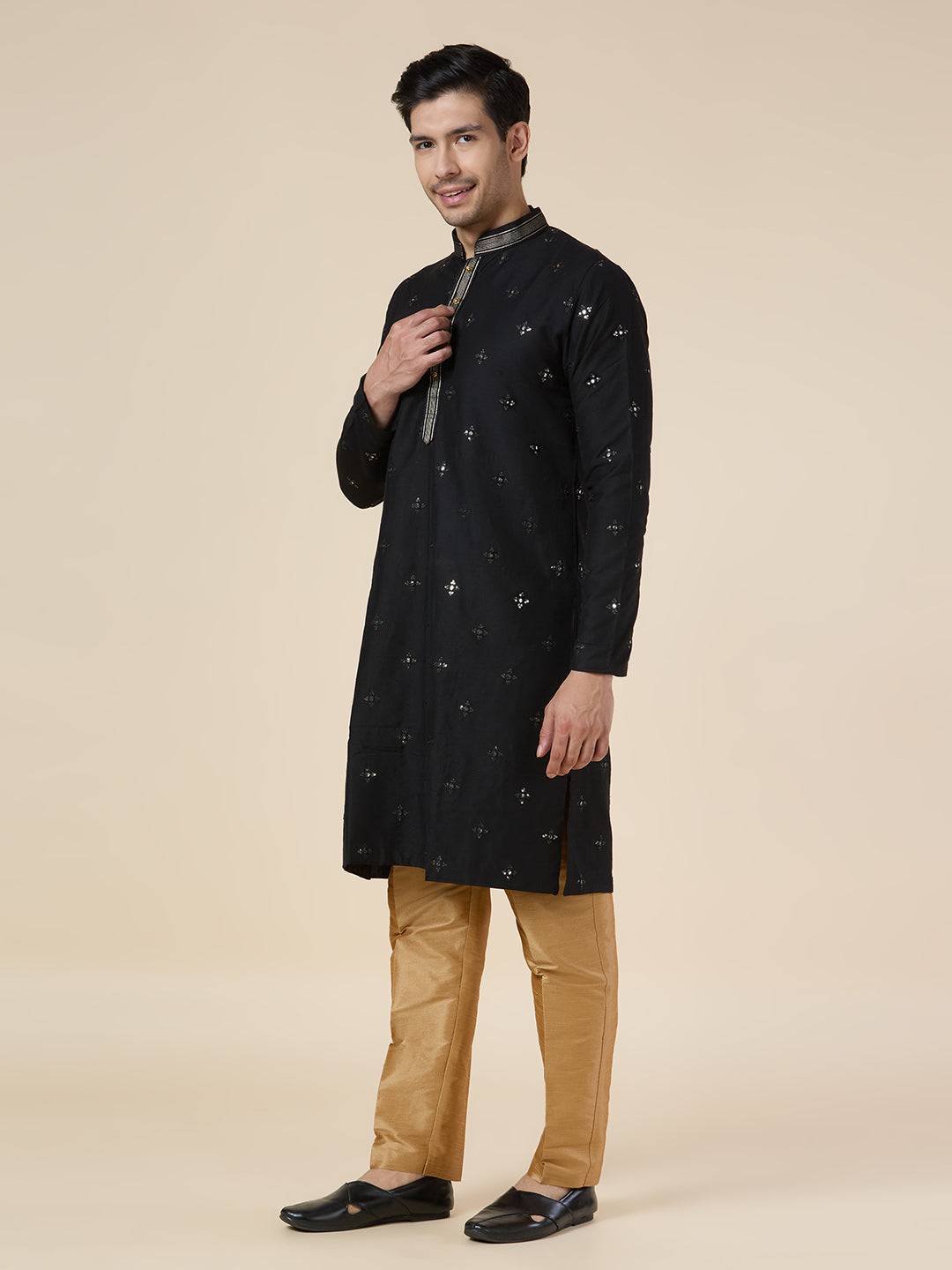 Mens Silk Kurta Set