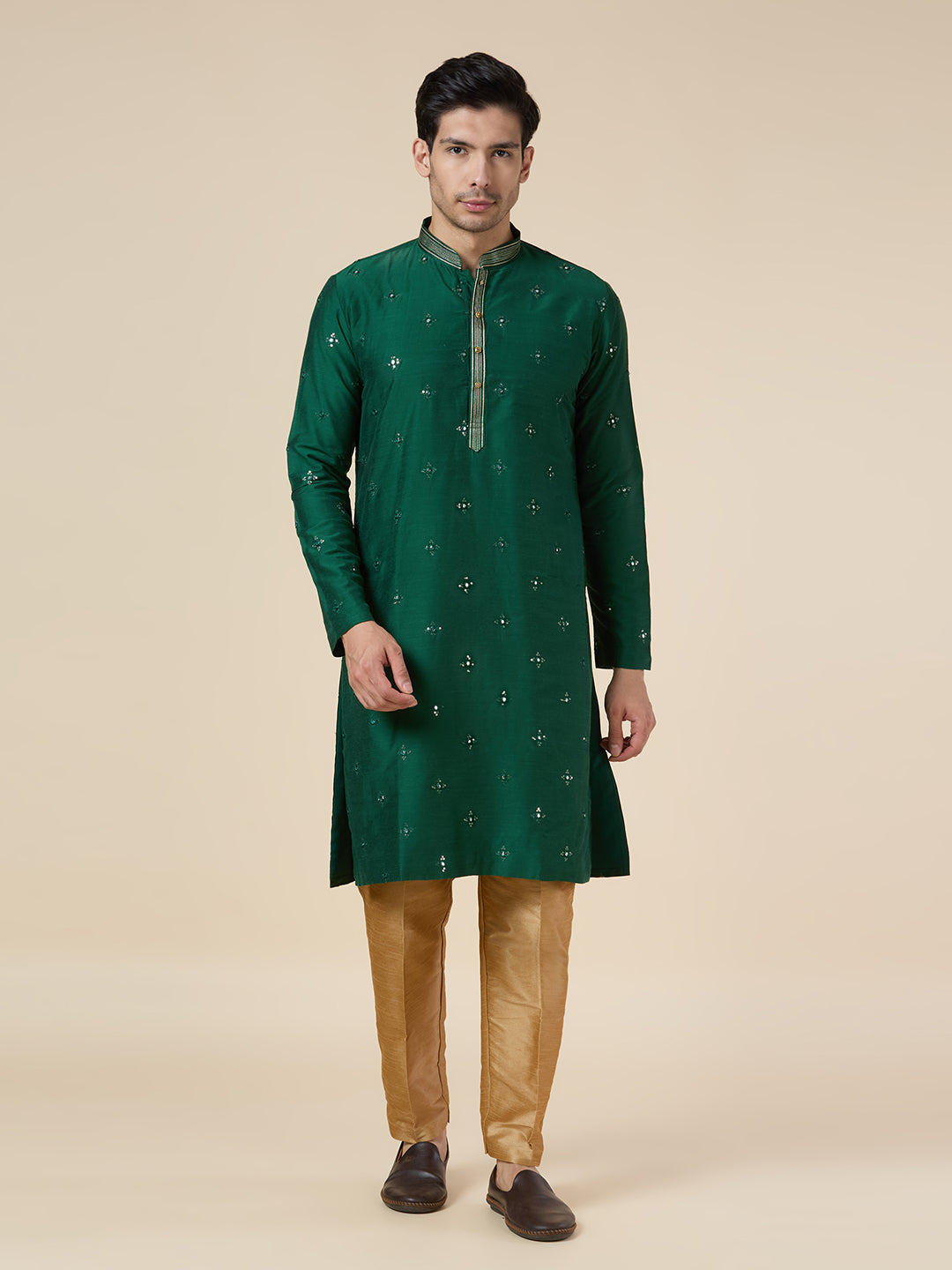 Mens Silk Kurta Set - Roop Darshan