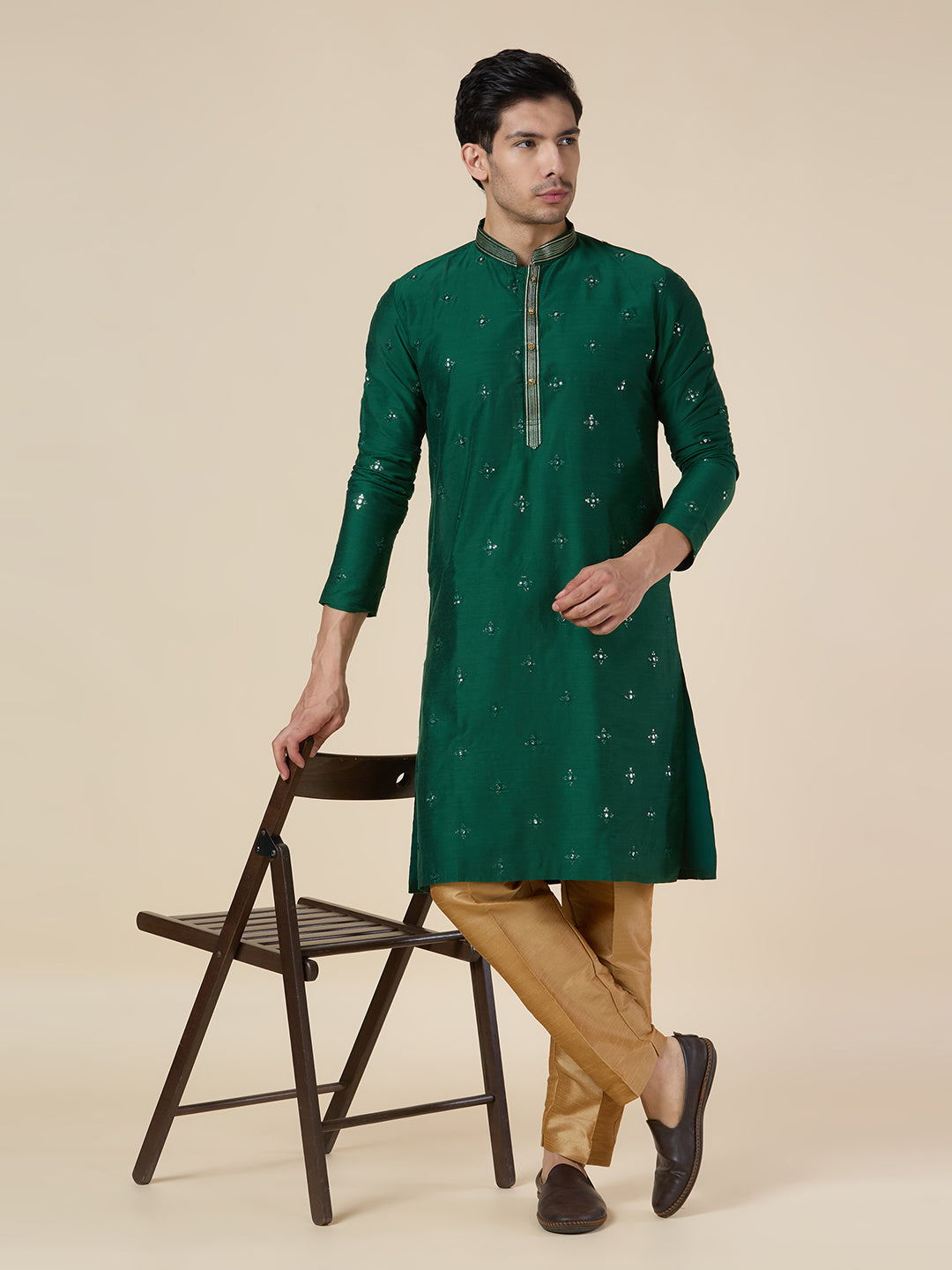 Mens Silk Kurta Set