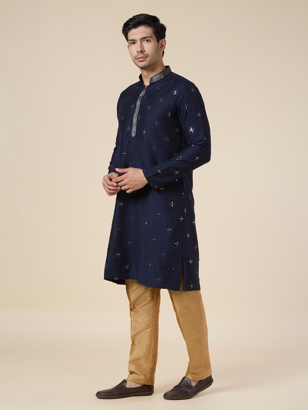 Mens Silk Kurta Set - Roop Darshan