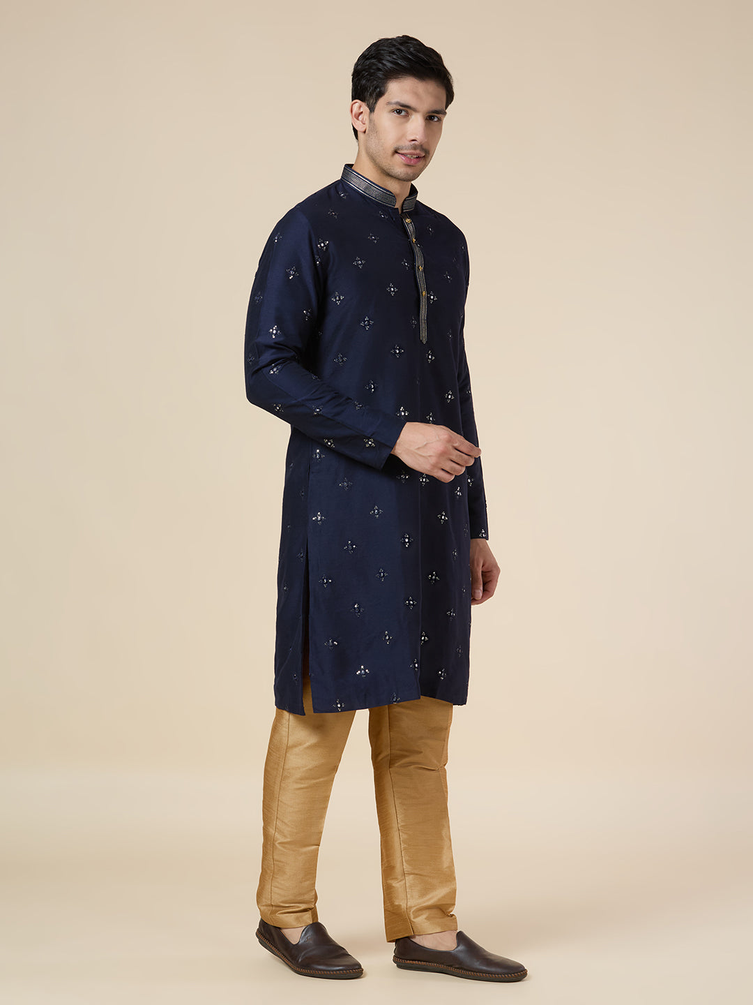 Mens Silk Kurta Set