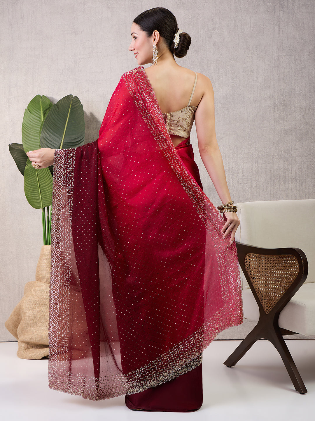 Reshmi Satin Shaded Saree