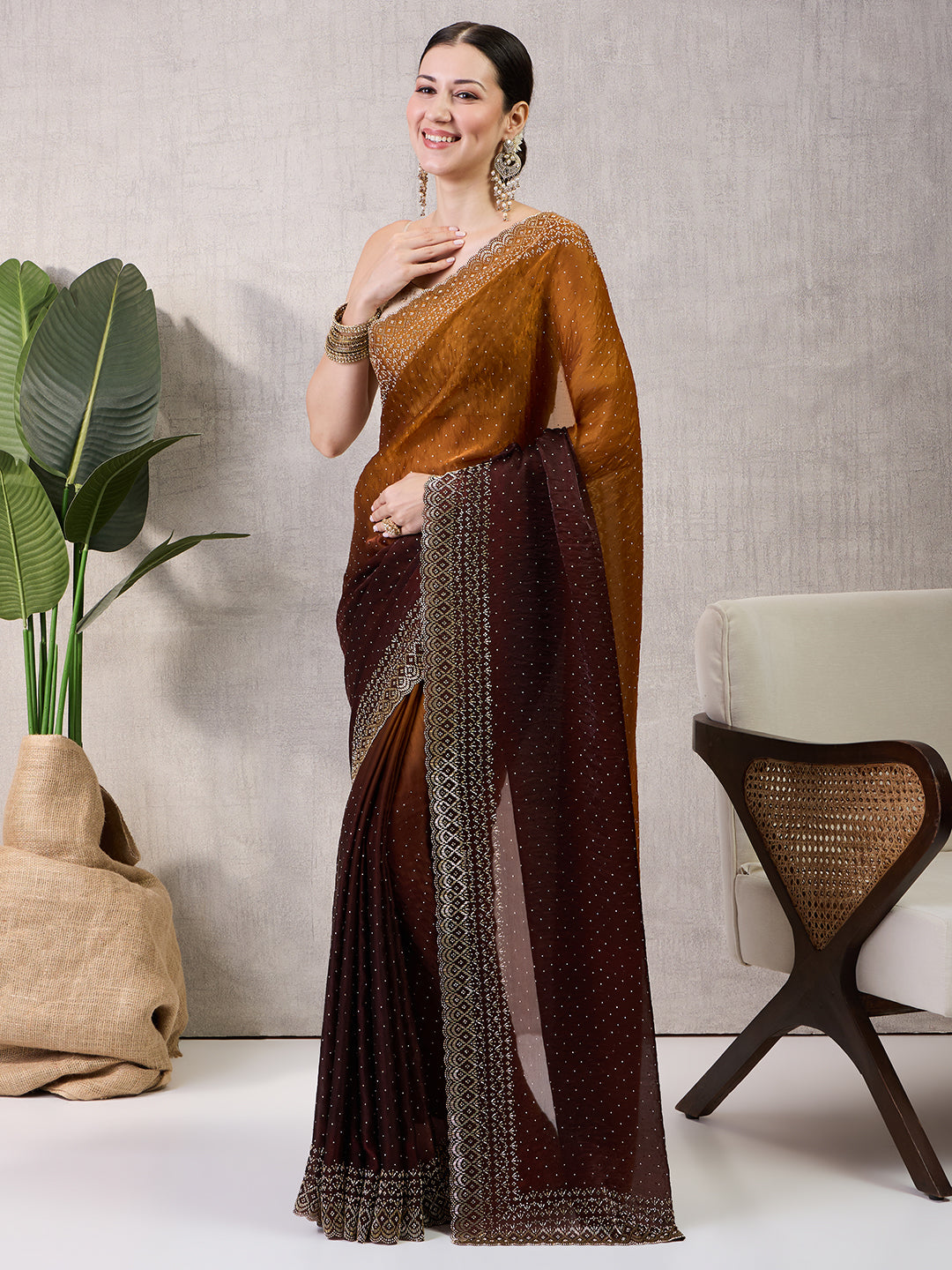 Reshmi Satin Shaded Saree