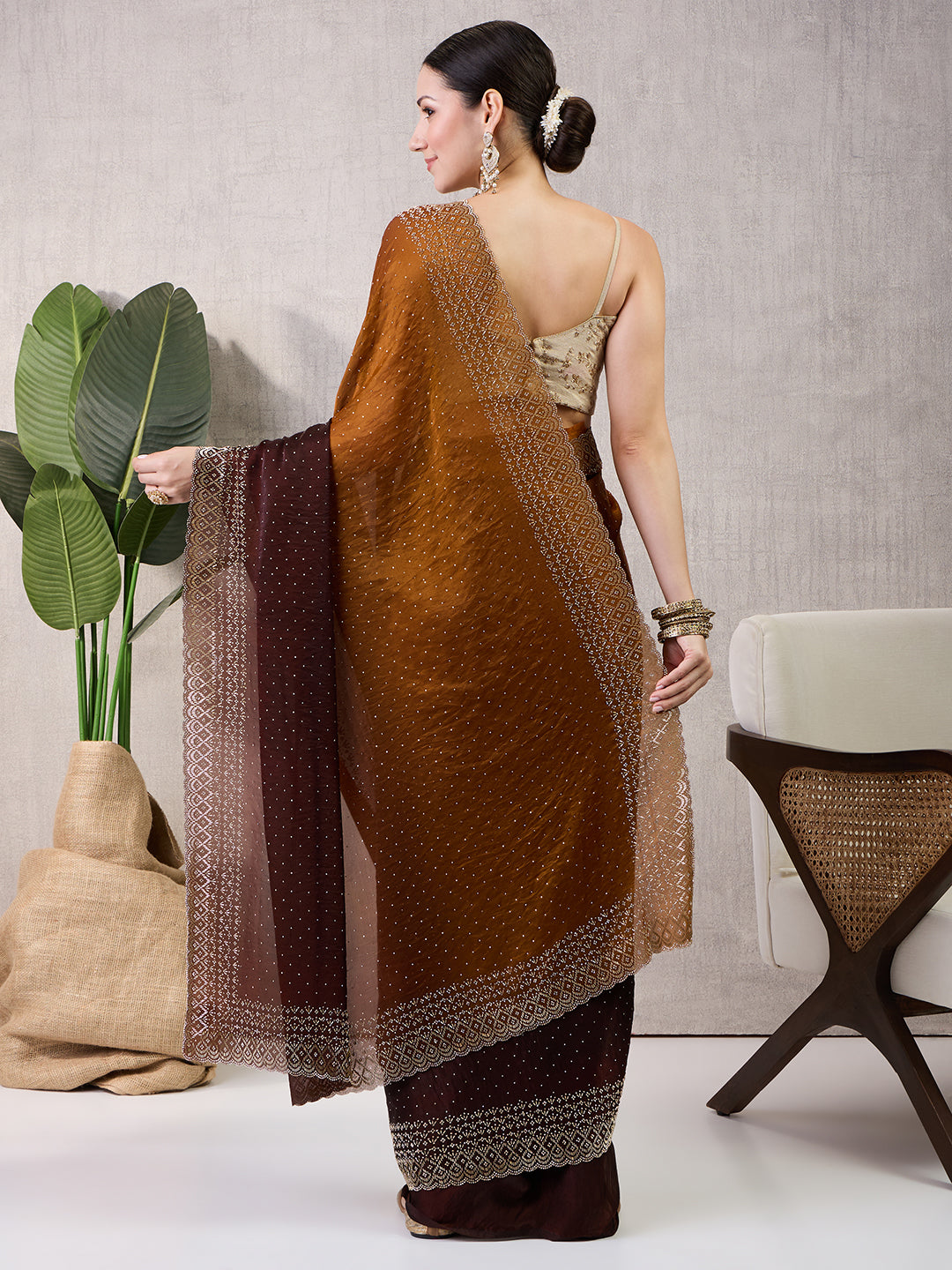 Reshmi Satin Shaded Saree