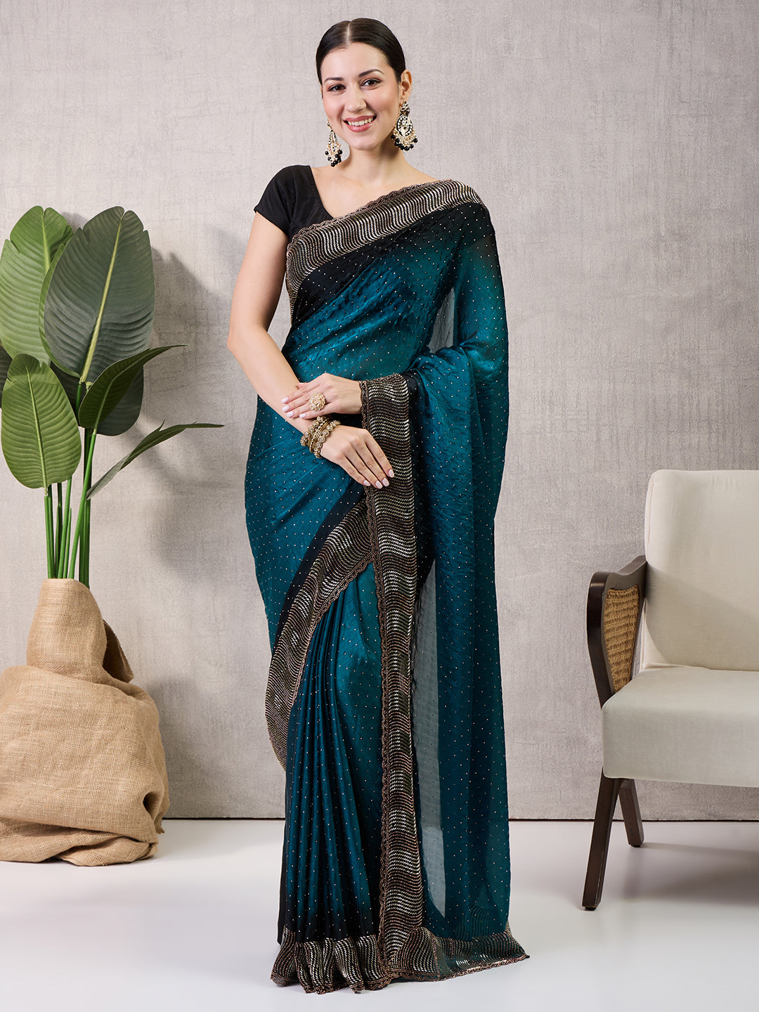 Reshmi Satin Shaded Saree