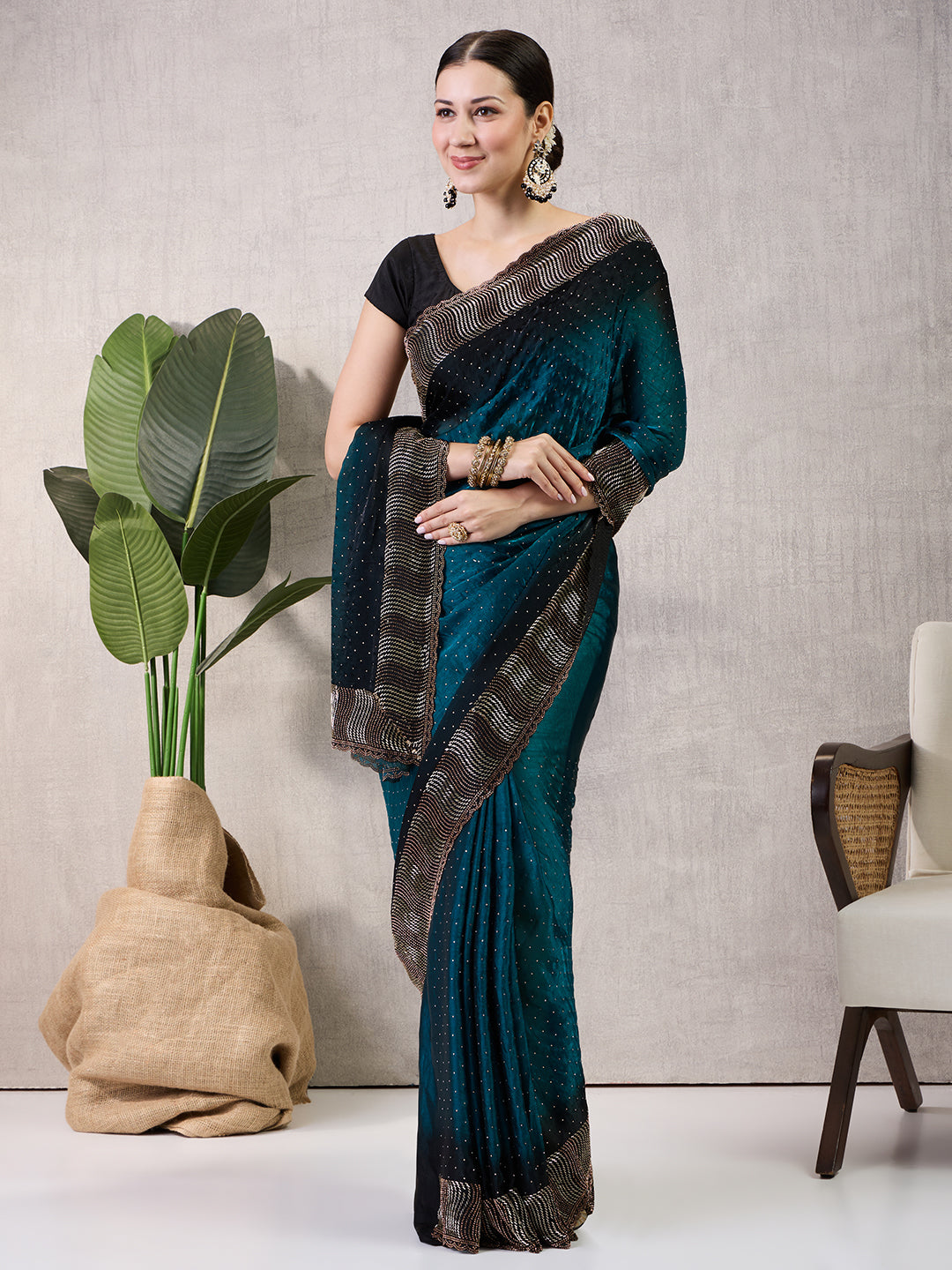 Reshmi Satin Shaded Saree