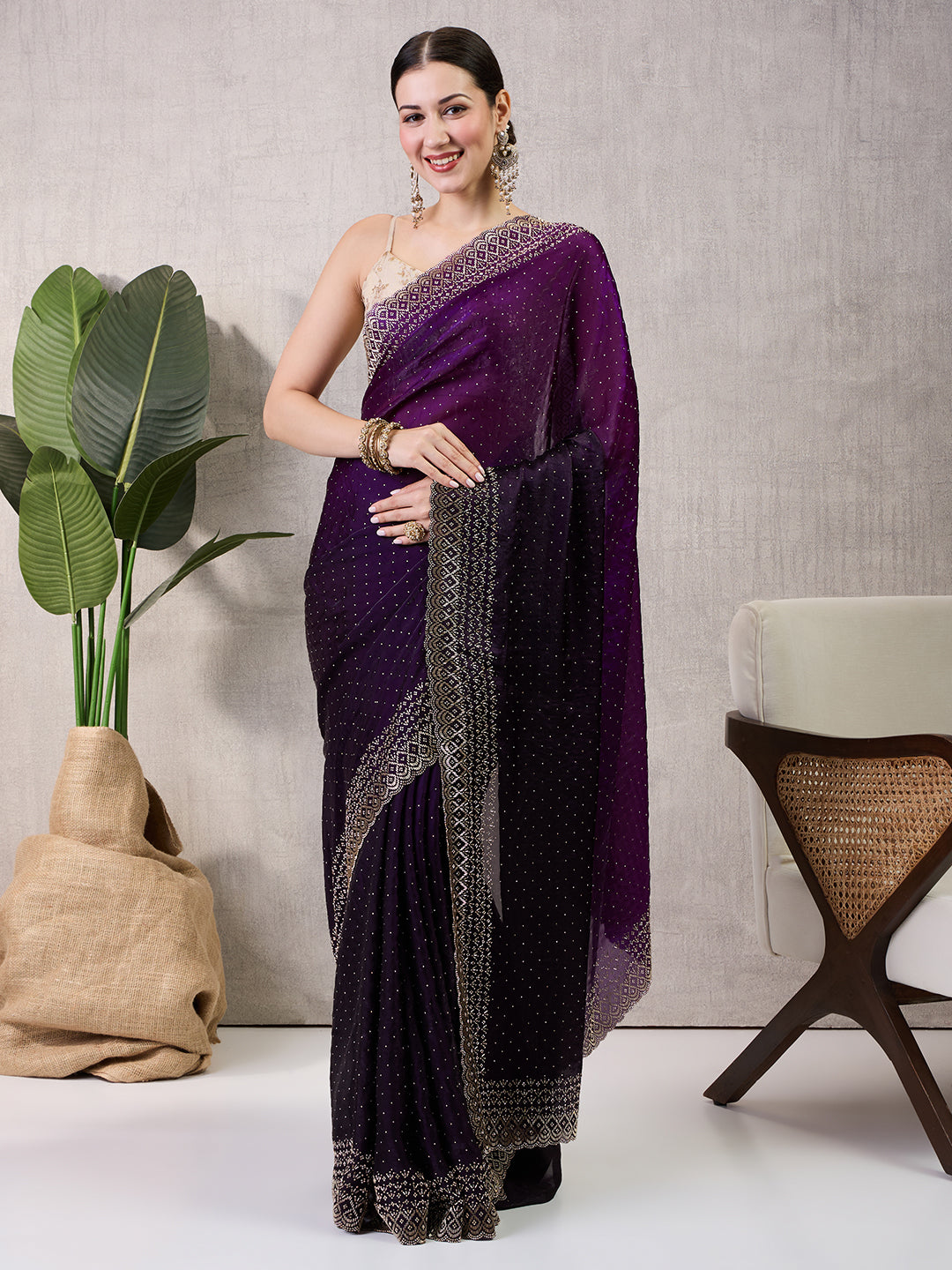 Reshmi Satin Shaded Saree