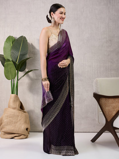 Reshmi Satin Shaded Saree