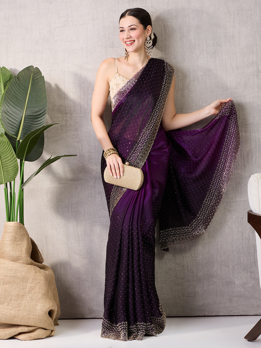 Reshmi Satin Shaded Saree