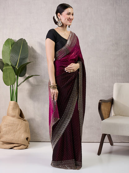 Reshmi Satin Shaded Saree