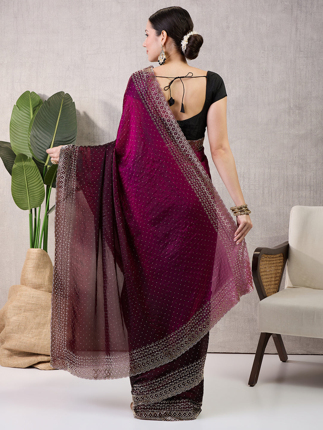 Reshmi Satin Shaded Saree