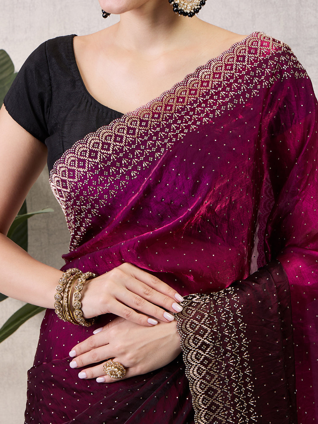 Reshmi Satin Shaded Saree
