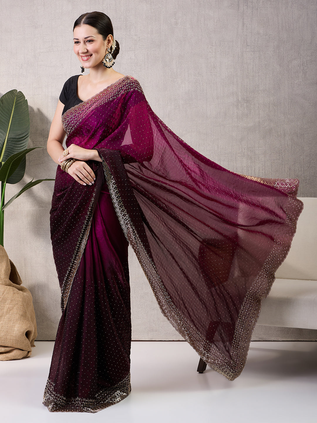 Reshmi Satin Shaded Saree