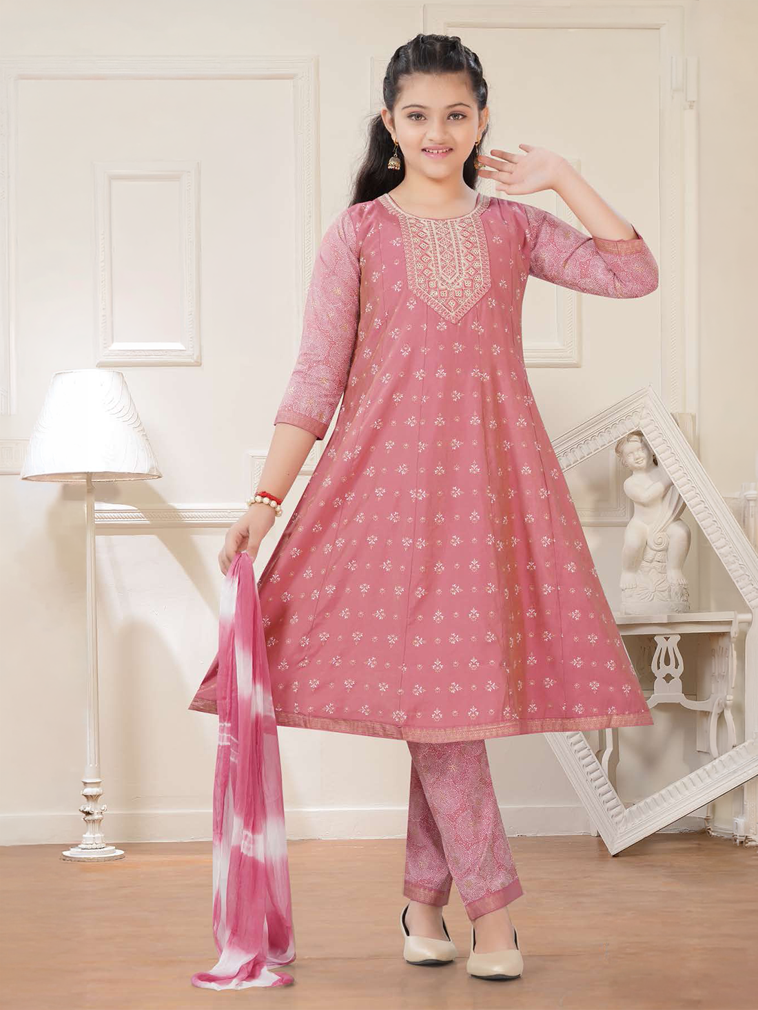 Taara Silk Flair Suit
